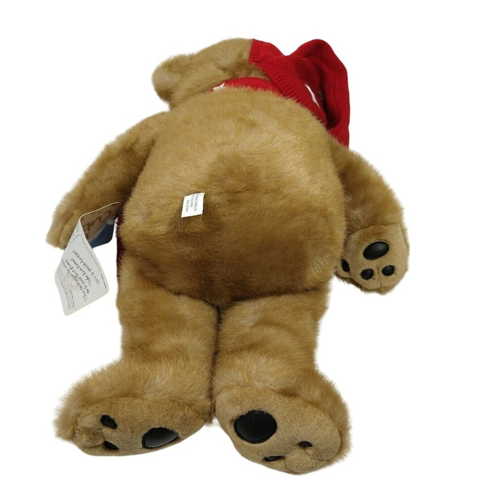 Bealls Cubbington 2001 Brown Teddy Bear Plush Stuffed Animal Scarf Stocking Hat - Picture 6 of 11